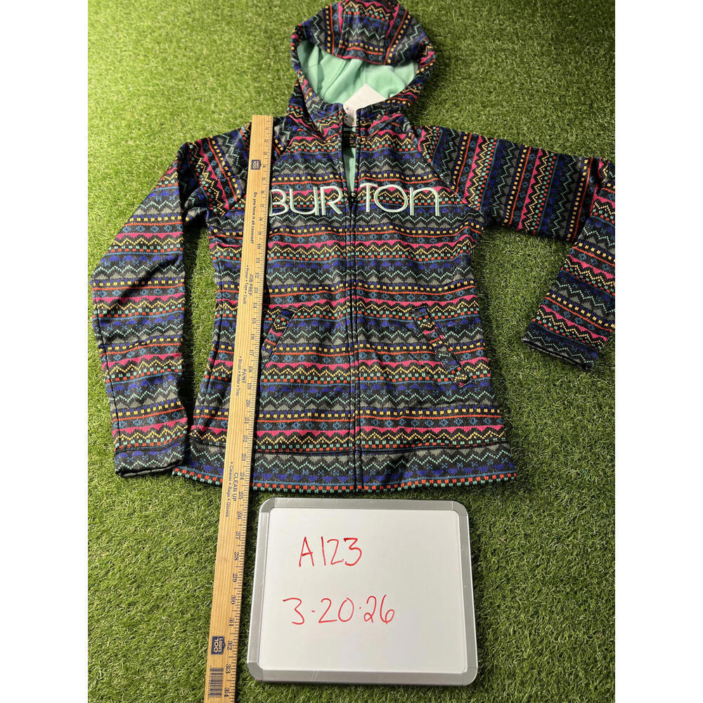 Burton Women's M Medium Patterned Full-Zip Hoodie Jacket with Hood